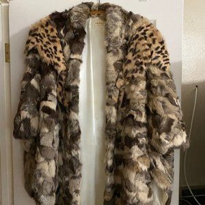 Rabbit fur coat